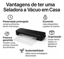 Máquina Seladora Portátil Vácuo De Alimentos