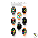 Smartwatch T800 Series 9 Ultra Calculadora Cardíaca Monitoramento Da Frequência Relógio Inteligente