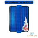 Kit Sanitário Canino Pet + Educador Pet Xixi Sim Pode Xixi Não Pode Tapete Higiênico para Cães