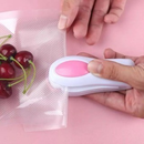 Mini Máquina Seladora Portátil 2 Em 1- Saco Plástico Embalagen- Carregamento Usb Elétrica