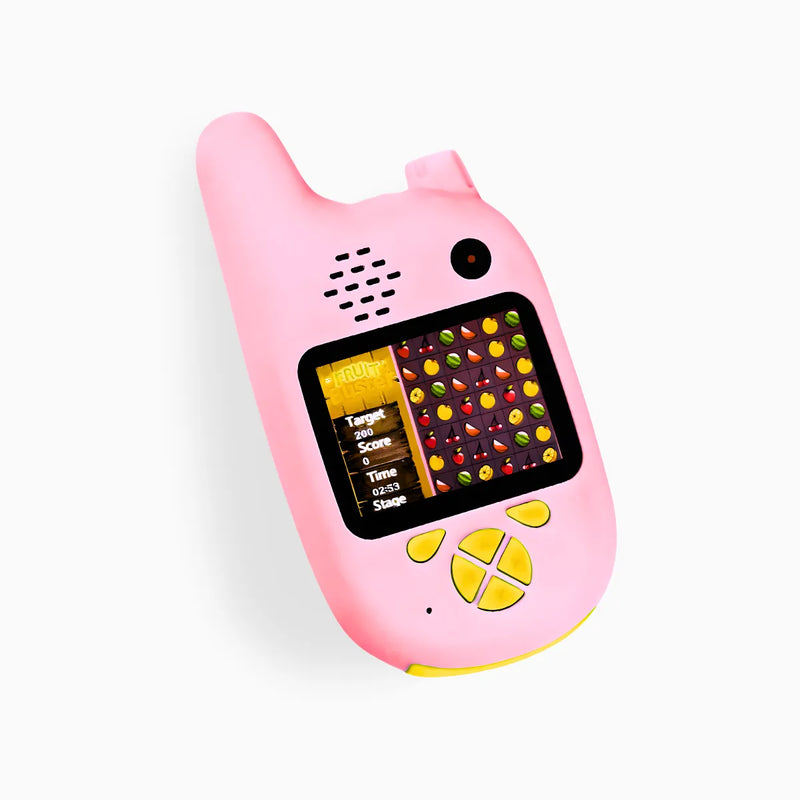 Walkie Talkie Infantil Com Câmera Digital Para Crianças Rosa