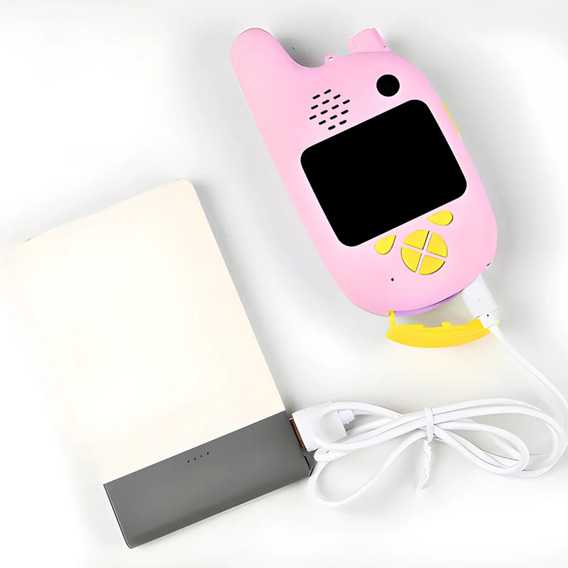 Walkie Talkie Infantil Com Câmera Digital Para Crianças Rosa
