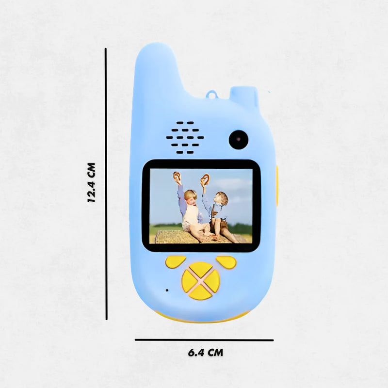 Walkie Talkie Infantil Com Câmera Digital Para Crianças/Azul
