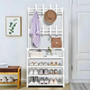 Sapateira Organizadora Com 4 Prateleiras + Ganchos