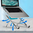 Suporte Notebook Ajustável Base Tablet Netbook Ergonômico MATERIAL PLASTICO+SILICONE