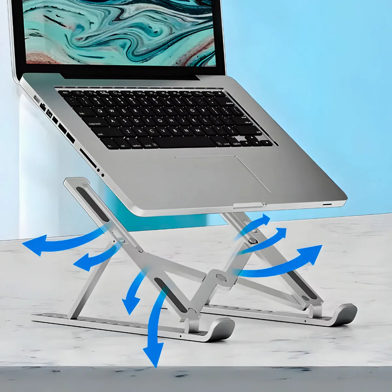 Suporte Notebook Ajustável Base Tablet Netbook Ergonômico MATERIAL PLASTICO+SILICONE