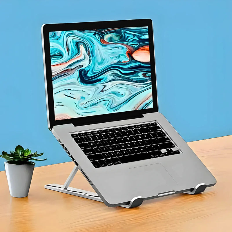 Suporte Notebook Ajustável Base Tablet Netbook Ergonômico MATERIAL PLASTICO+SILICONE