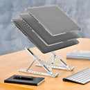 Suporte Notebook Ajustável Base Tablet Netbook Ergonômico MATERIAL PLASTICO+SILICONE