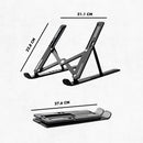 Suporte Notebook Ajustável Base Tablet Netbook Ergonômico MATERIAL PLASTICO+SILICONE