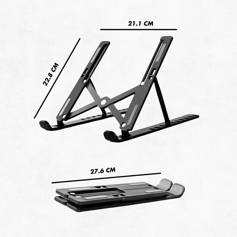 Suporte Notebook Ajustável Base Tablet Netbook Ergonômico MATERIAL PLASTICO+SILICONE