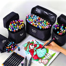 Conjunto De Canetas Marcador Permanente Ponta Dupla 100 Core