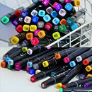 Conjunto De Canetas Marcador Permanente Ponta Dupla 100 Core