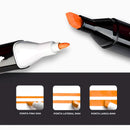 Conjunto De Canetas Marcador Permanente Ponta Dupla 100 Core