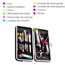 Kit Cortador de Unhas Portátil 12 em 1