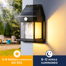 Lâmpada de Parede Solar com Sensor