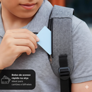 Mochila Executiva para Notebook com Entrada USB Azul