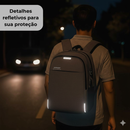 Mochila Executiva para Notebook com Entrada USB Azul