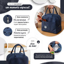 Kit 2 bolsa Térmicas Lancheira Preto/azul