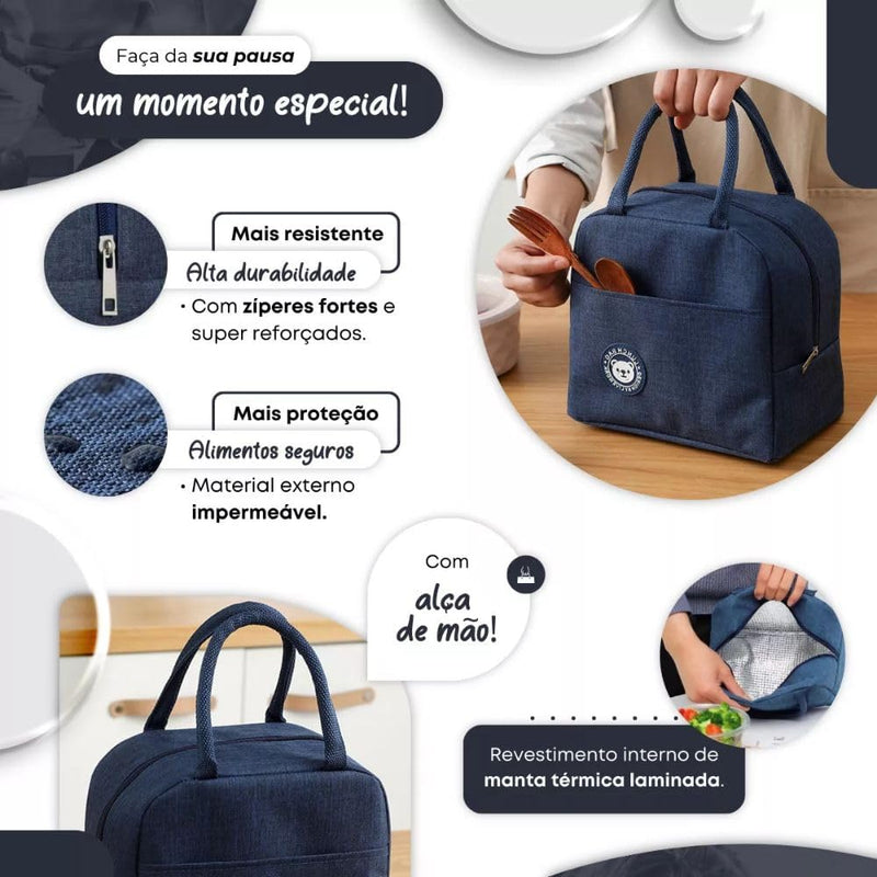 Bolsa Térmica Lancheira Preto