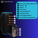 Caixa de Som Portátil Bluetooth USB/ BRASWEI