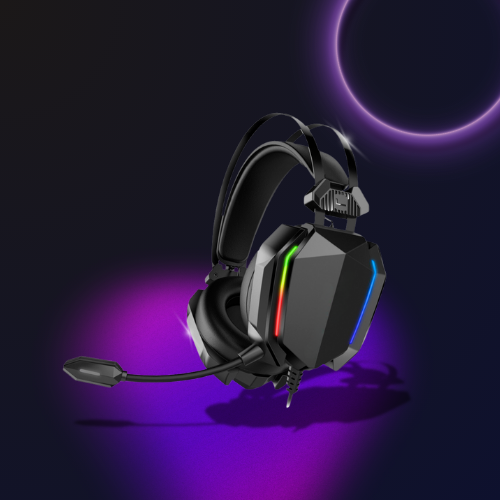 Fone de Ouvido Headset Gamer com Iluminação LED