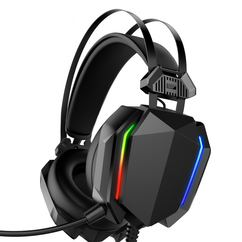 Fone de Ouvido Headset Gamer com Iluminação LED