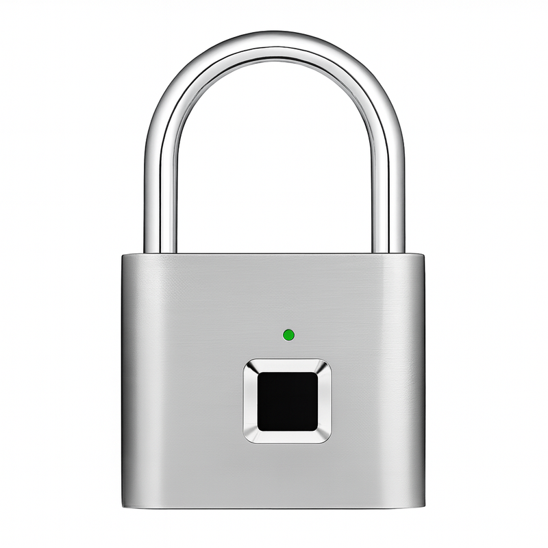 Cadeado Biométrico com Impressão Digital Preto