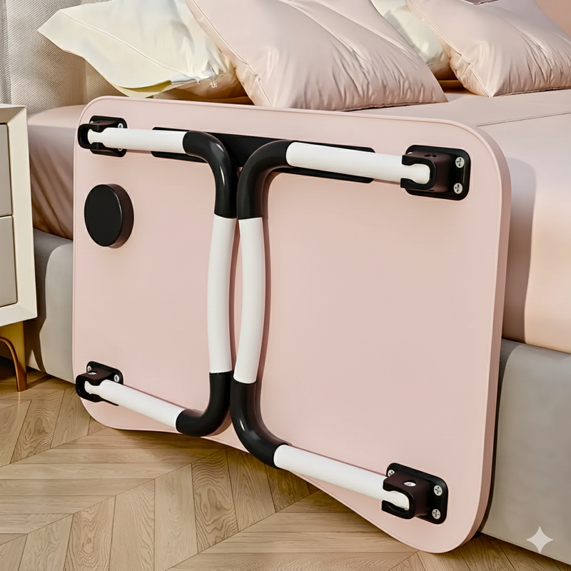 Mesa de Colo Portátil Dobrável Suporte Multiuso - ROSA