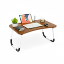 Mesa de Colo Portátil Dobrável Suporte Multiuso - MARROM