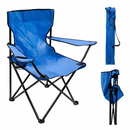 Cadeira Dobrável de Camping com Porta-Copo e Bolsa de Transp