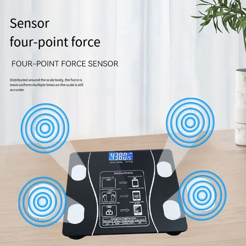 Balança eletrônica inteligente bluetooth pesando carregamento humano balança