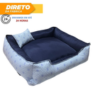 Cama Caminha Pet Cachorro tamanho grande confortável com zíper lavável + almofadinha