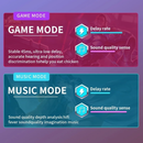 Fone De Ouvido Para Jogo TWS Fones Sem Fio Bluetooth 5.2 Modo Duplo Comutável 8D Stereo Music Game Earbuds Com Microfone