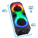 Caixa de som Bluetooth Portátil Com Led RGB Portátil FM USB TWS 30W Para Praia, Festa ou Viagem