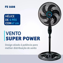 Ventilador Novo Com Ajuste de Altura Ventilador de Pé Suporte - 110v/220v