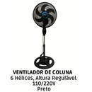 Ventilador Novo Com Ajuste de Altura Ventilador de Pé Suporte - 110v/220v