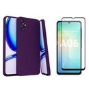 Pelicula Vidro 3D Samsung A06 + Capinha Aveludada Colorida Capa