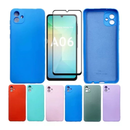 Pelicula Vidro 3D Samsung A06 + Capinha Aveludada Colorida Capa