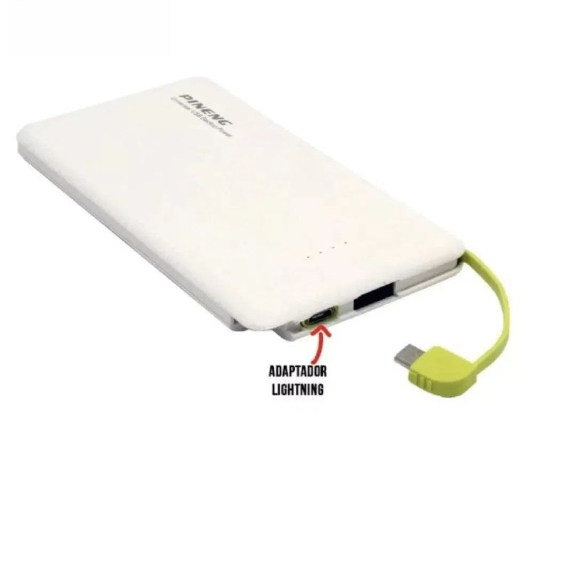 Carregador Portátil Power Bank Bateria 10.000/5000 mah Para iPhone e Android (Cabo V8)