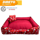 Cama Caminha Pet Cachorro tamanho grande confortável com zíper lavável + almofadinha