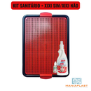 Kit Sanitário Canino Pet + Educador Pet Xixi Sim Pode Xixi Não Pode Tapete Higiênico para Cães