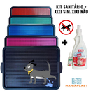 Kit Sanitário Canino Pet + Educador Pet Xixi Sim Pode Xixi Não Pode Tapete Higiênico para Cães