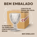 Jogo de 6/12 Taças de Vidro Luxo Diamond Premium 340ML Transparente Vinho Suco