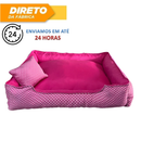 Cama Caminha Pet Cachorro tamanho grande confortável com zíper lavável + almofadinha