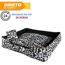 Cama Caminha Pet Cachorro tamanho grande confortável com zíper lavável + almofadinha