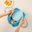 Kit 2 bolsa Térmicas Lancheira Preto/azul