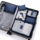 Kit 6 Organizadores de Mala para Viagem -  Cinza