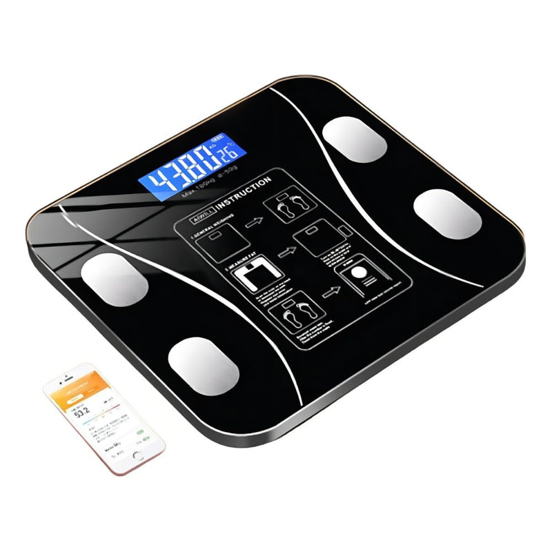 Balança Digital Bioimpedância Corporal Aplicativo Bluetooth