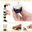 Kit Máquina de Tosar Profissional 11 Peças – Tosador para Cachorros e Gatos, Corte de Pelos Pet