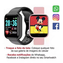 Smartwatch D20 - Relógio Inteligente y68 Esportivo Bluetooth Android/iOS - Com foto Na Tela